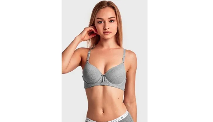 6 Pack: Mechaly Women's Adjustable Seamless Silhouette Full Cup Plain Cotton Bra Set - Ships Same/Next Day!