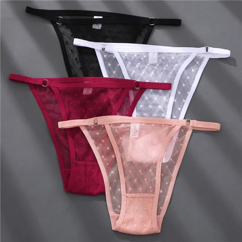 6 pack Perspective Panties Sexy Underwear Lace Panties Lingerie Briefs Intimate Plus Size Undies