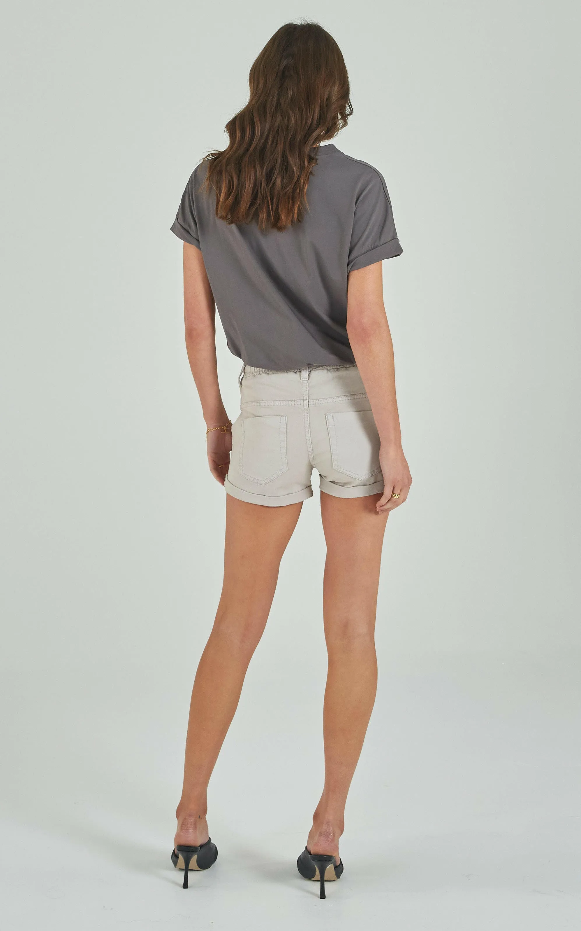 Active Vaporous Grey Denim Shorts