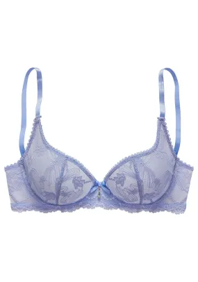 Balconette bra Lascana, blue