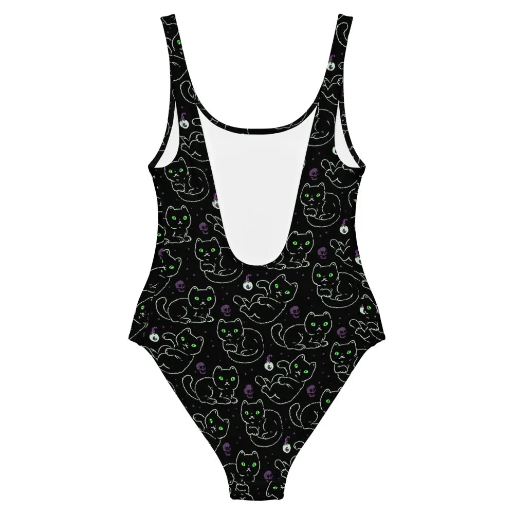 Black Cats One-Piece