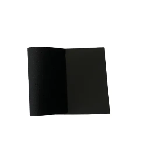 Black Matte Faux Leather Stretch Vinyl Fabric