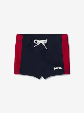 BOSS Baby Boys Anti UV Swim Trunks In Navy