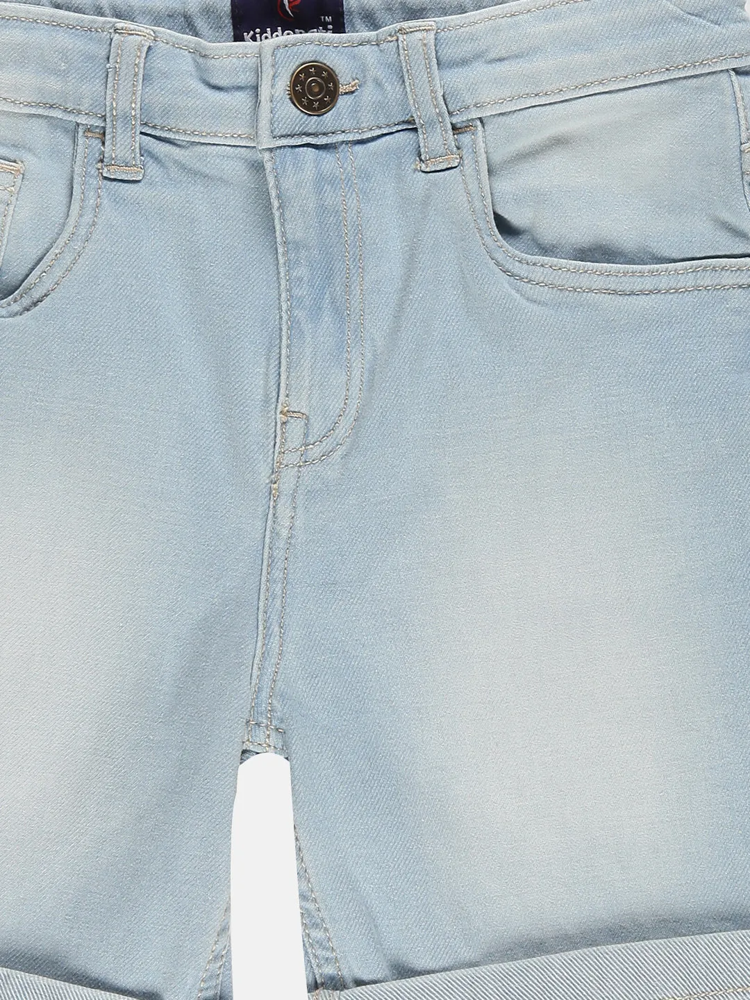 Boys Fashion Denim Rollup Shorts