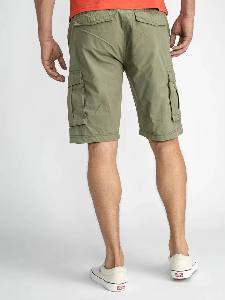 CARGO-SHORTS MIT GÜRTEL-Petrol