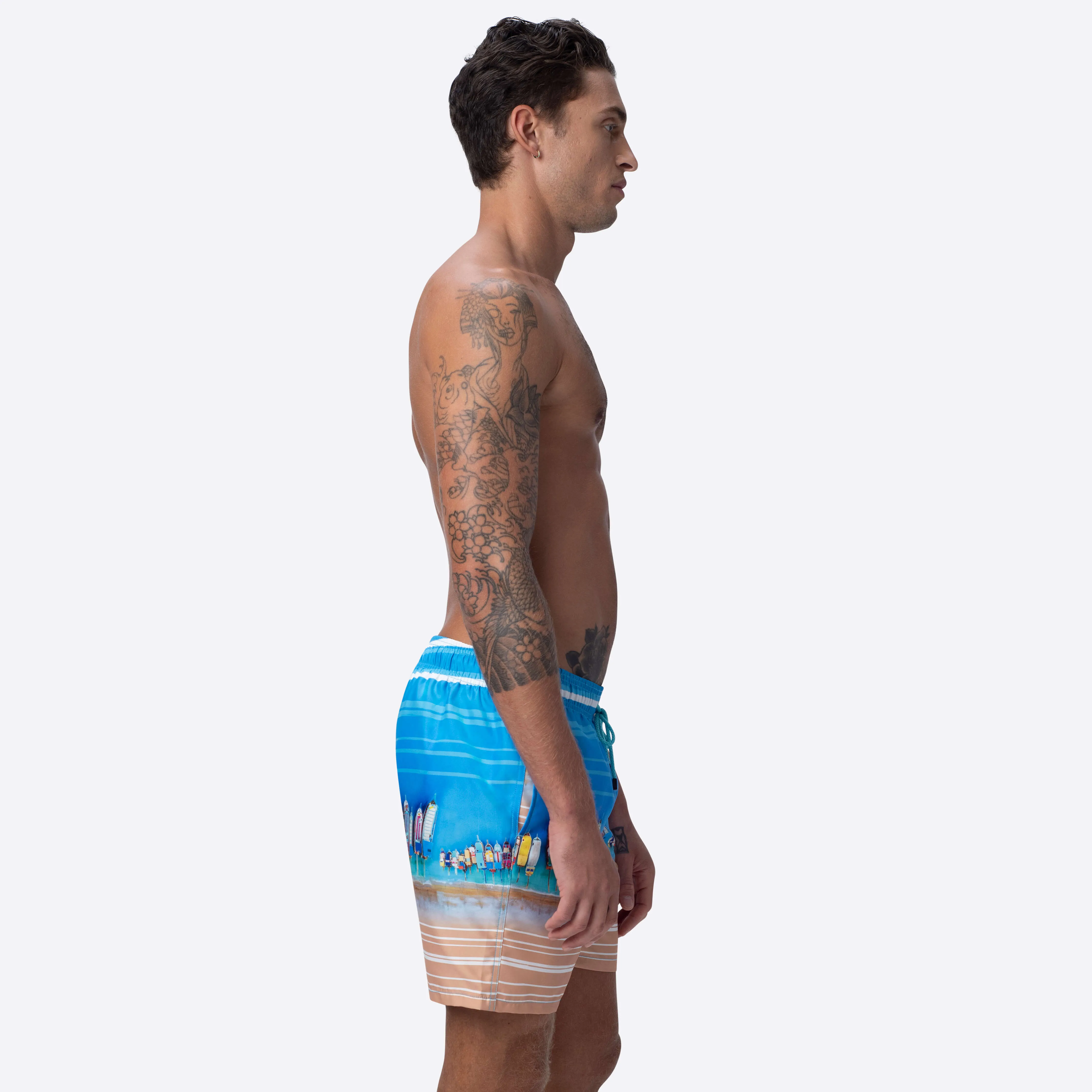 COSMO Regatta Photoprint Swim Trunks