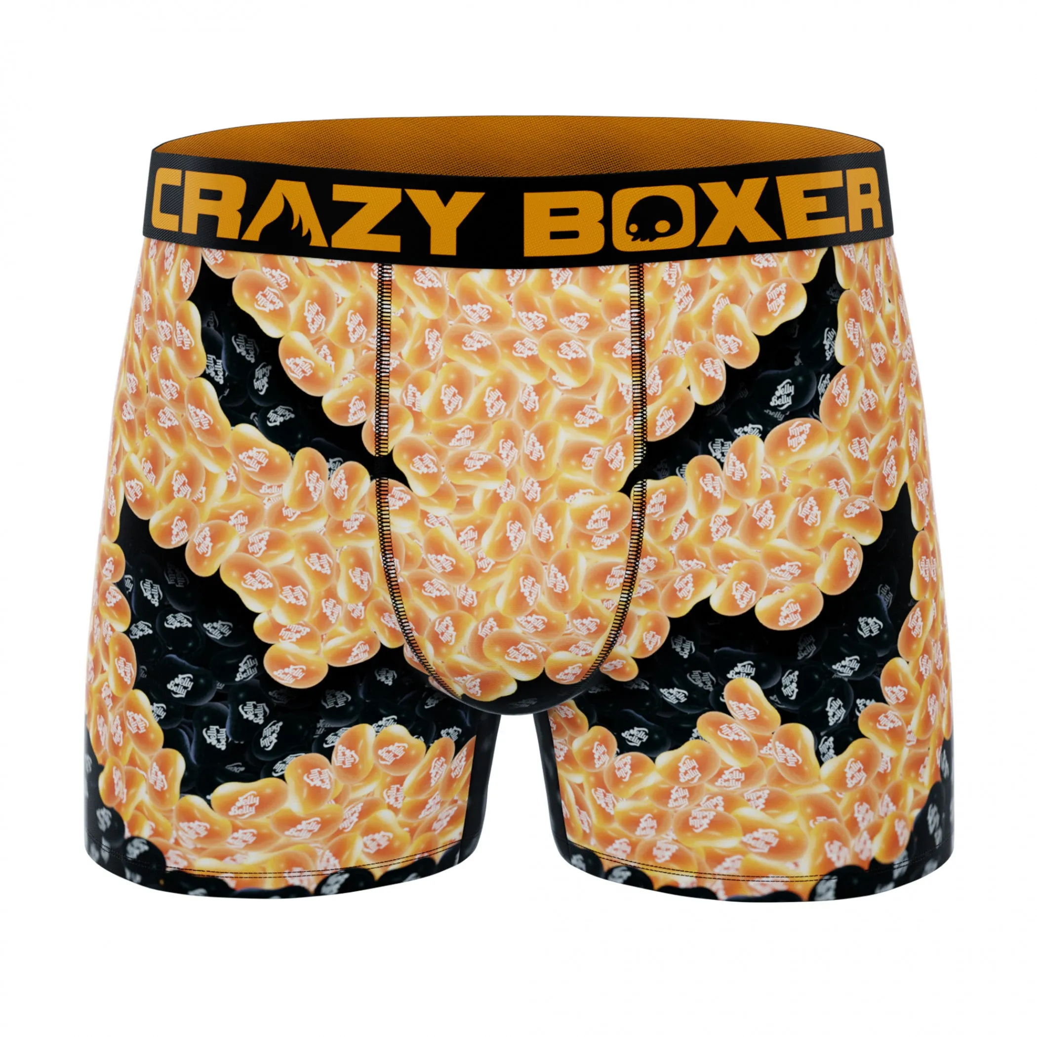 Crazy Boxers Jelly Belly Jack-O-Lantern Face Men's Boxer Briefs