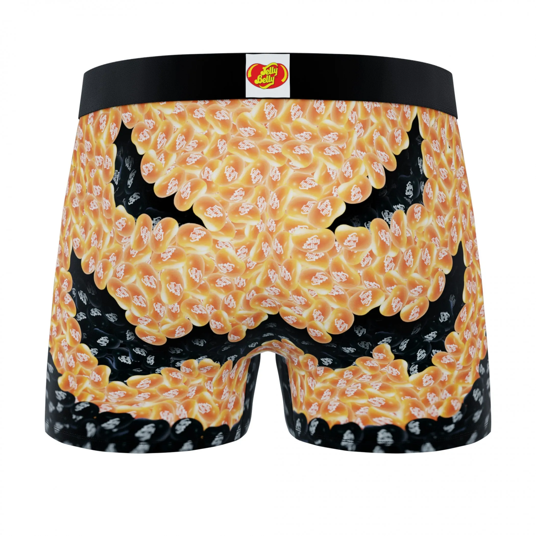 Crazy Boxers Jelly Belly Jack-O-Lantern Face Men's Boxer Briefs