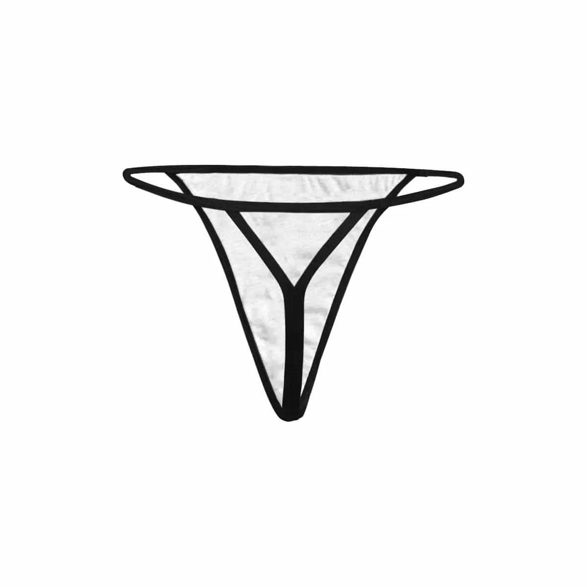 Custom Women's G-String Panties Zipper