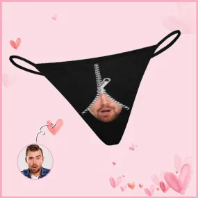 Custom Women's G-String Panties Zipper