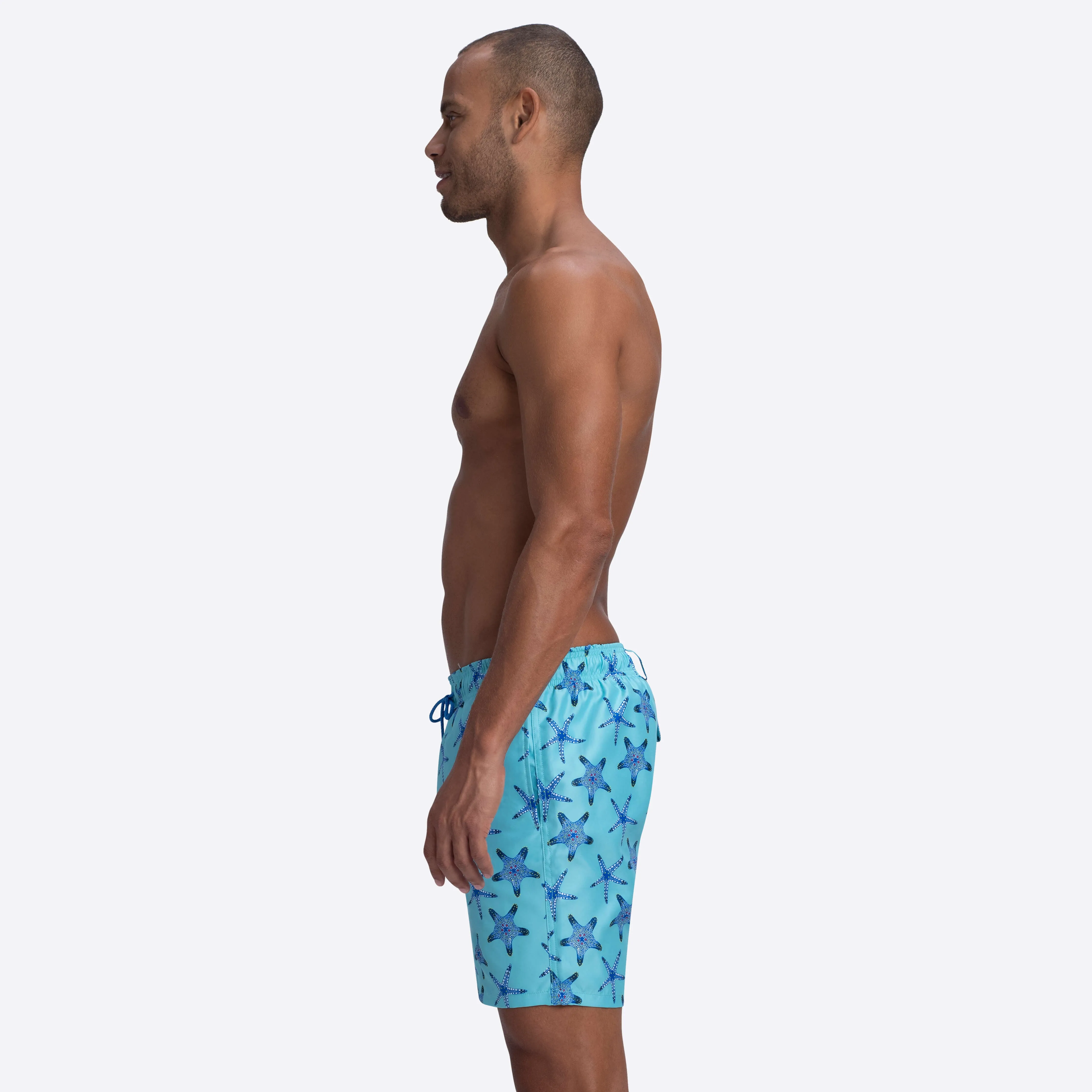 DELANO Starfish Print Swim Trunks