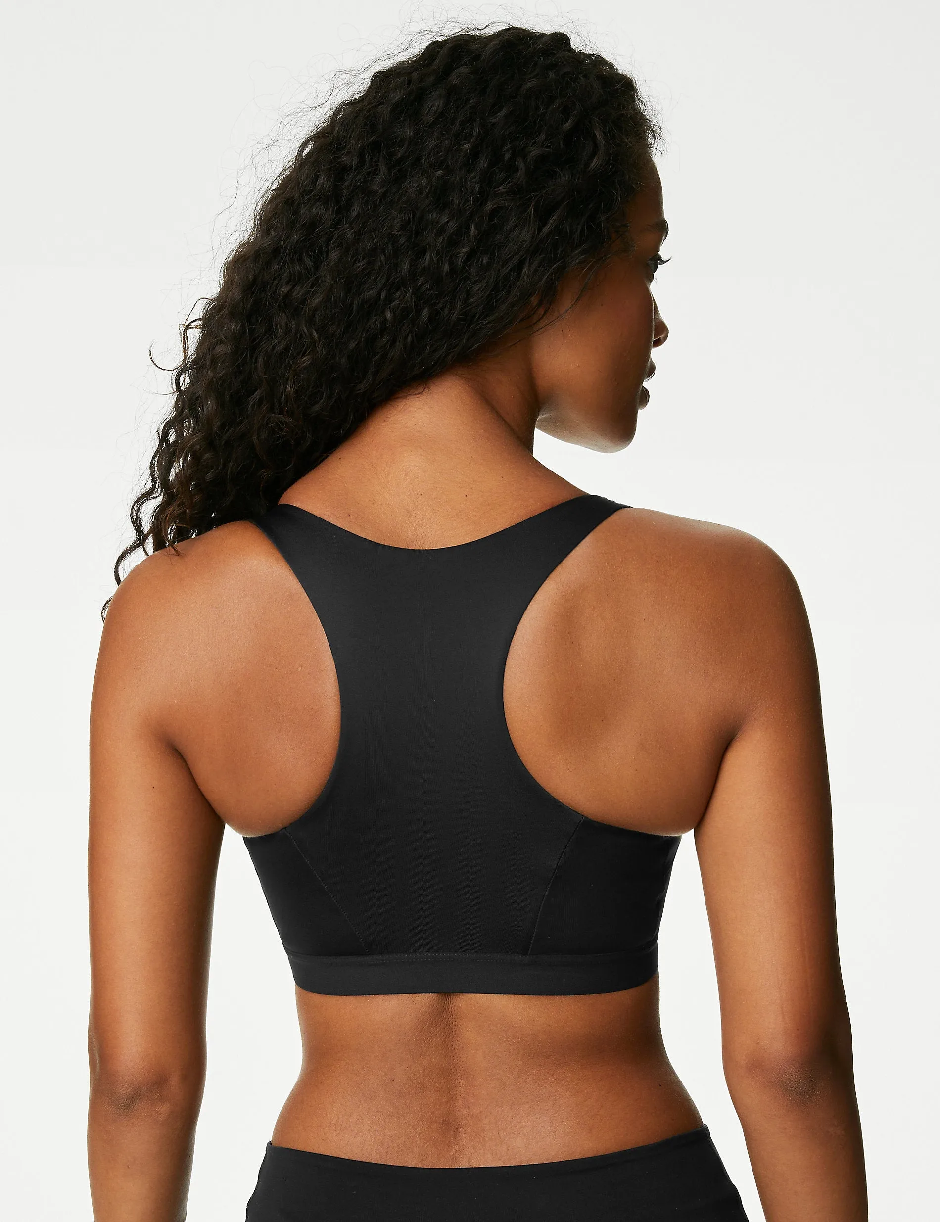 F-H Goodmove Ultimate Support Front Zip Sports Bra, Black