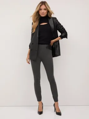 Faux-Leather Inset Legging