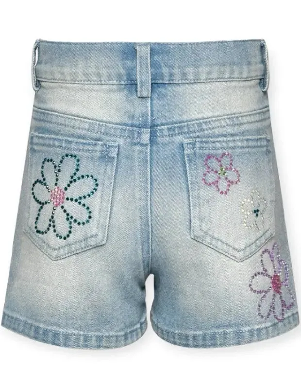 Flower Denim Shorts/Baby Sara