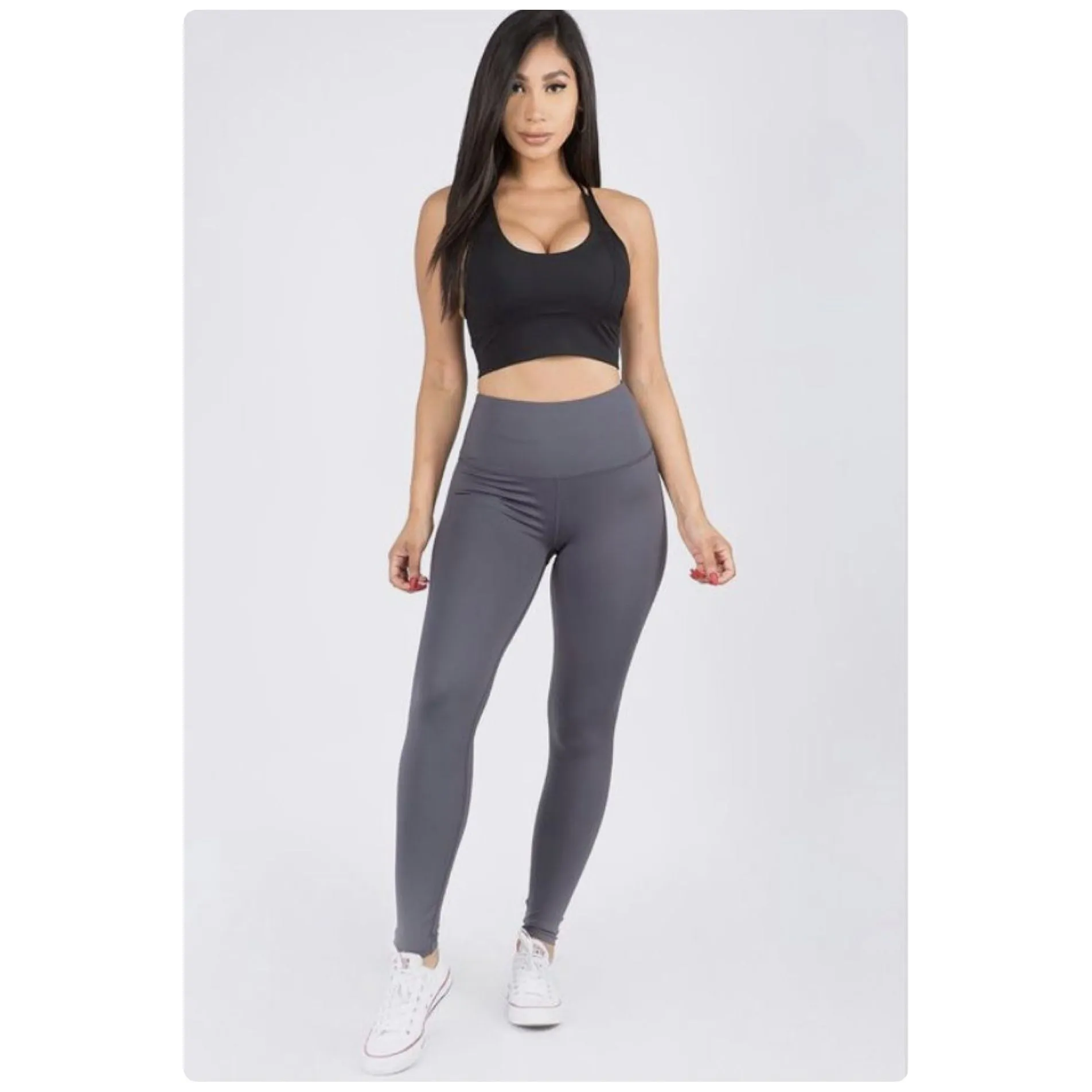 Full Length Seamless Footless Stretching Leggings.