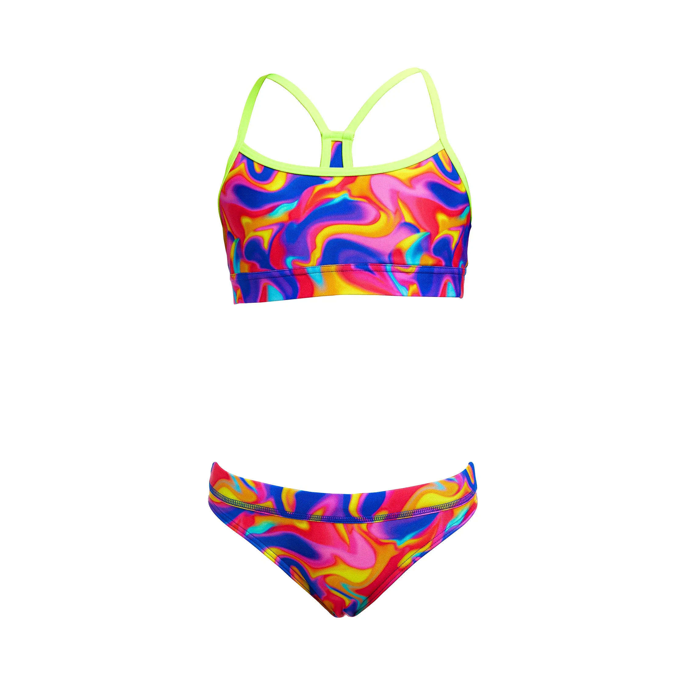 Funkita Summer Swirl Ladies Swim Crop Top