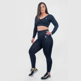 High Support Seamless Leggings & Top Raven Black