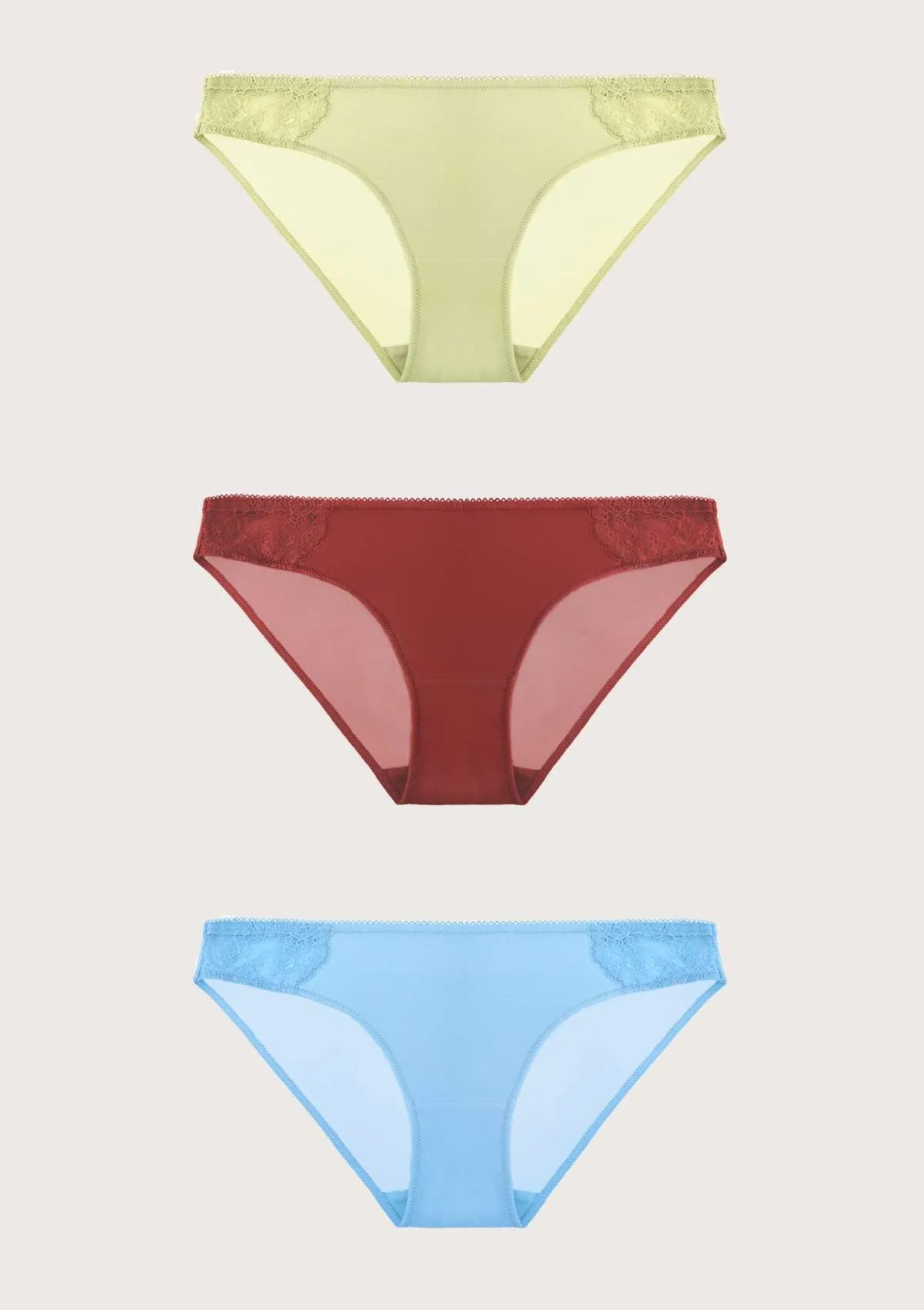 HSIA Soft Stretch Bikini Panties 3 Pack