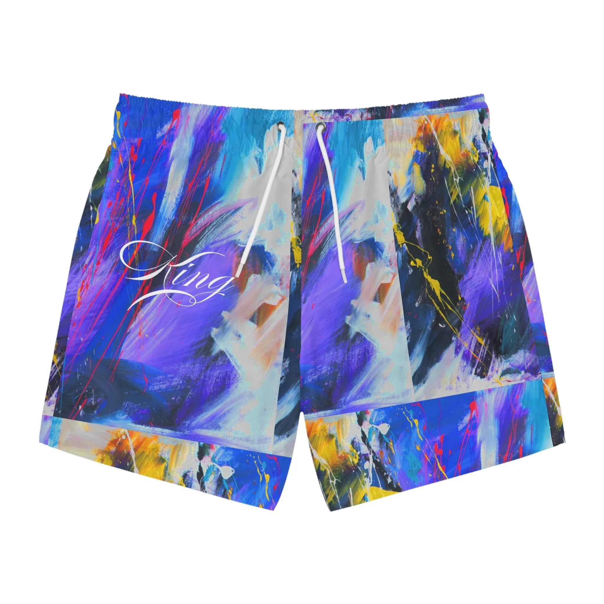 King of Lights Swim Trunks (AOP)