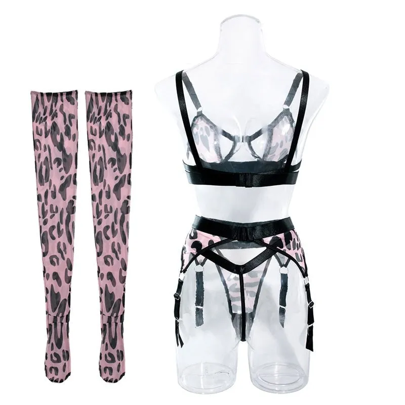 Level-Up Leopard Lingerie Set