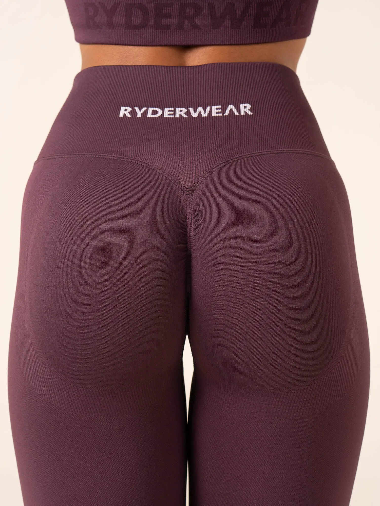 Lift BBL Scrunch Seamless Leggings - Plum