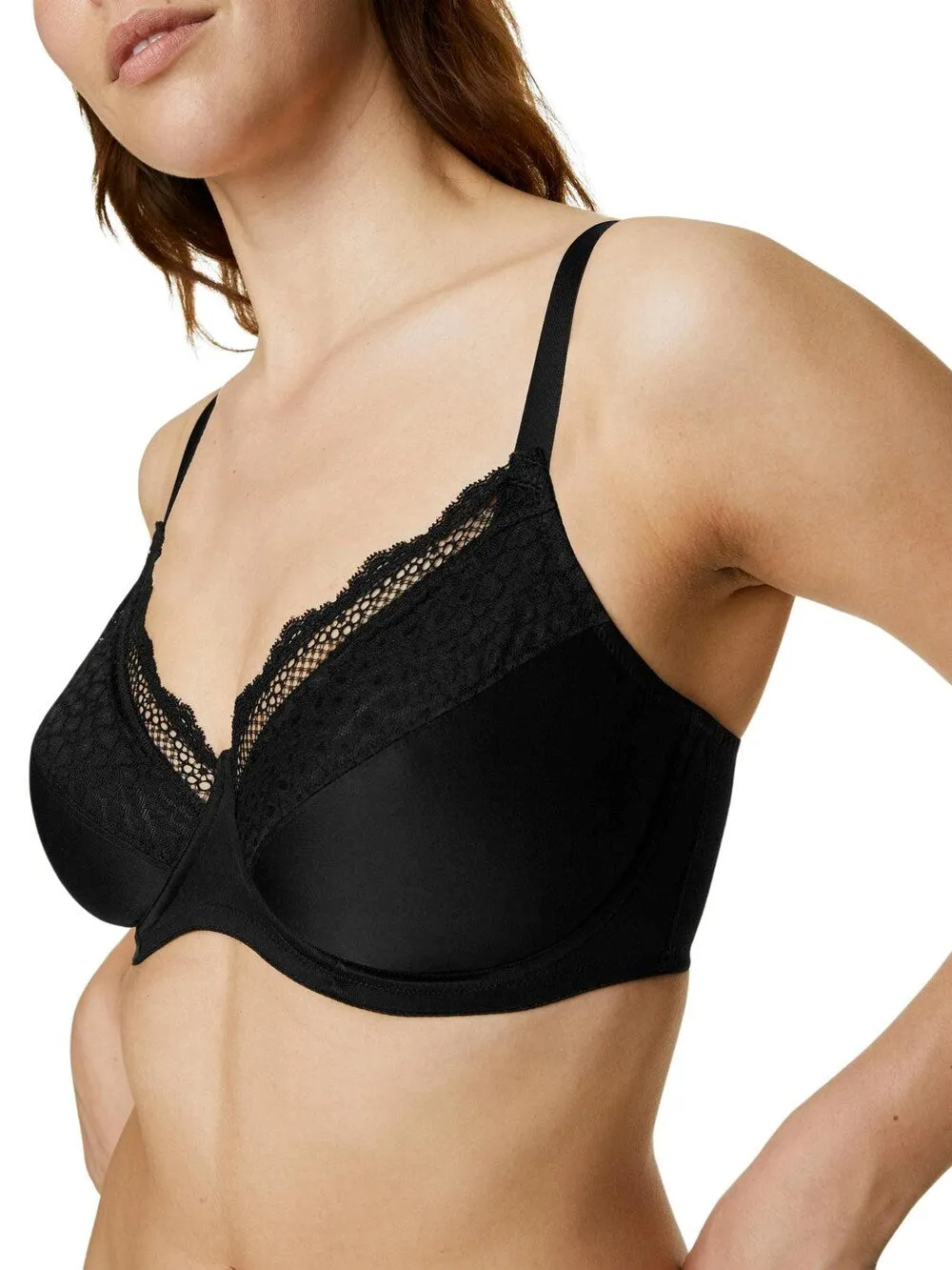 Marks & Spencer Balconette Bra, Beige/Black/White