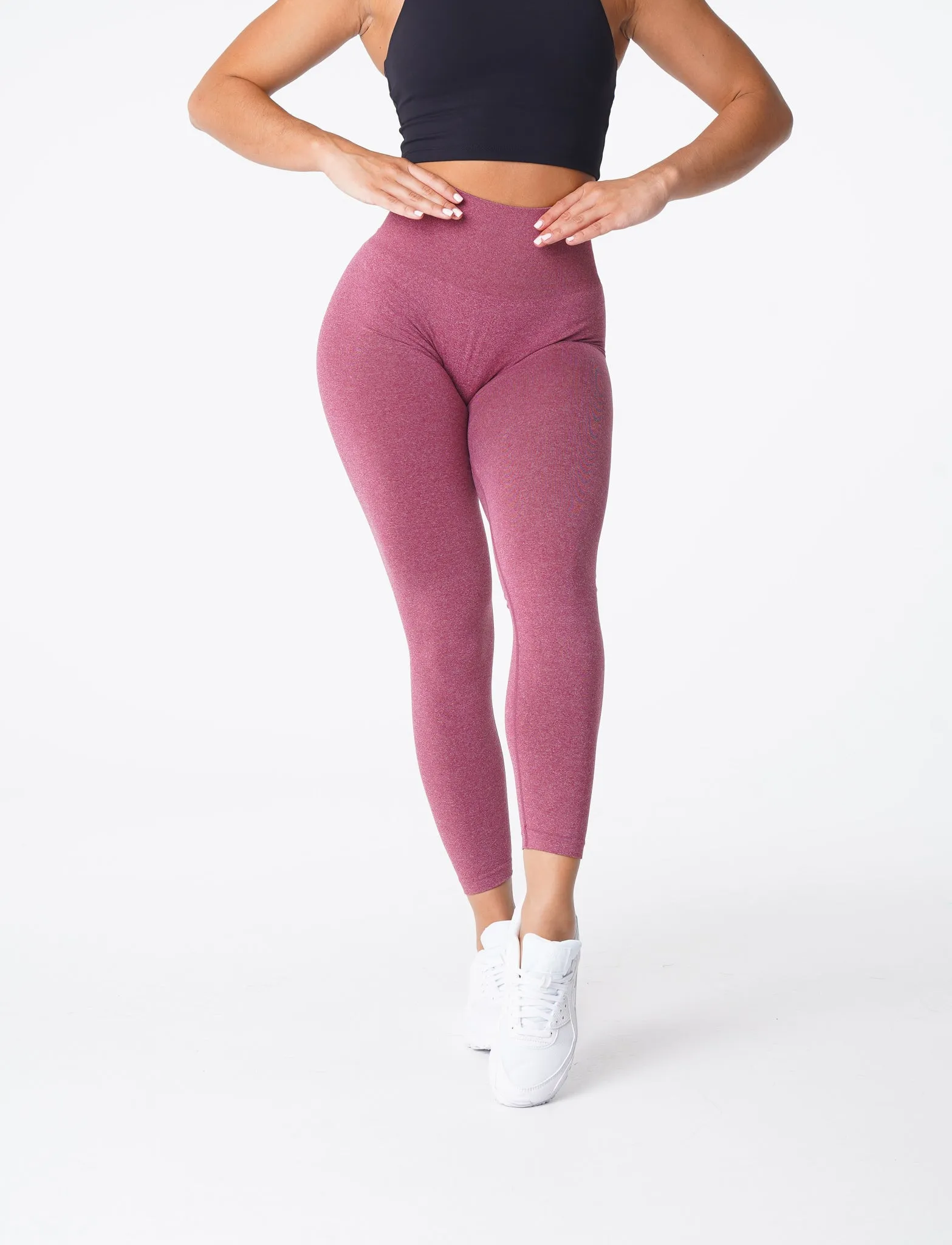 Maroon NV Seamless Leggings