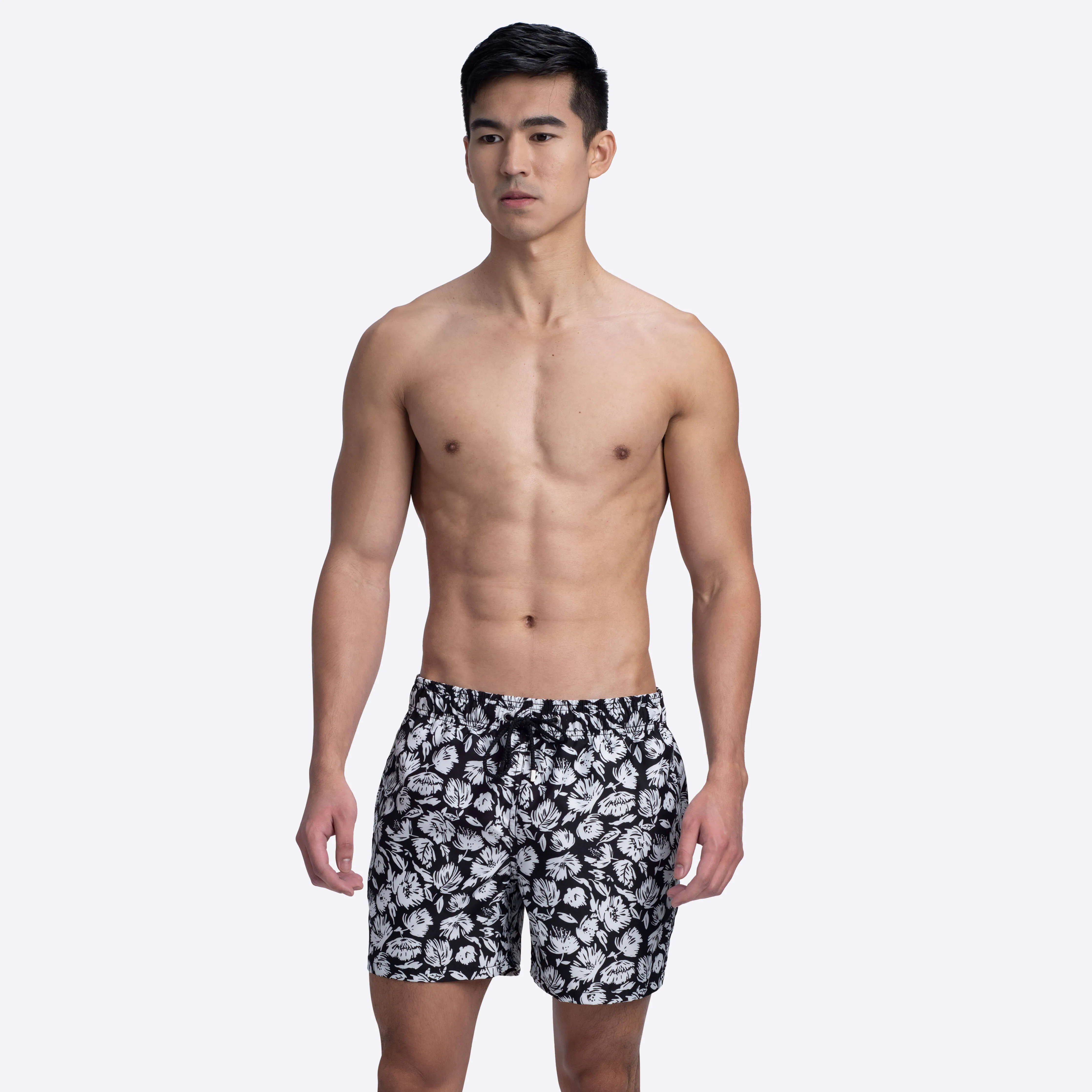 MAX Floral Print Swim Trunks