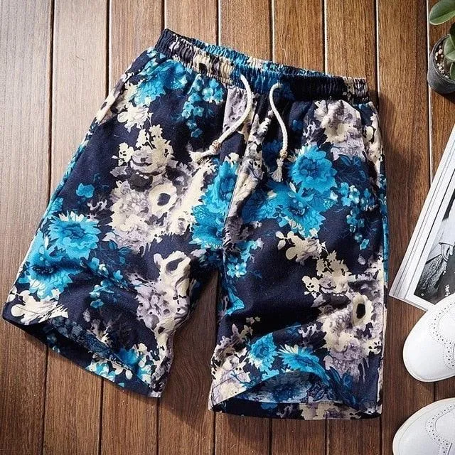 Mens Slim Fit Quick Dry Short Swim Trunks with Mesh Lining  Printed male 2019 Streetwear Summer Fashion Men Shorts Cotton Linen Beach