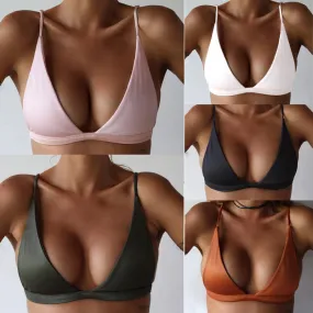 New Sexy Bikinis Women Swimsuit High Waisted Bathing Suits Swim Halter Push Up Bikini Set Padded Bra Bralette Swimwear