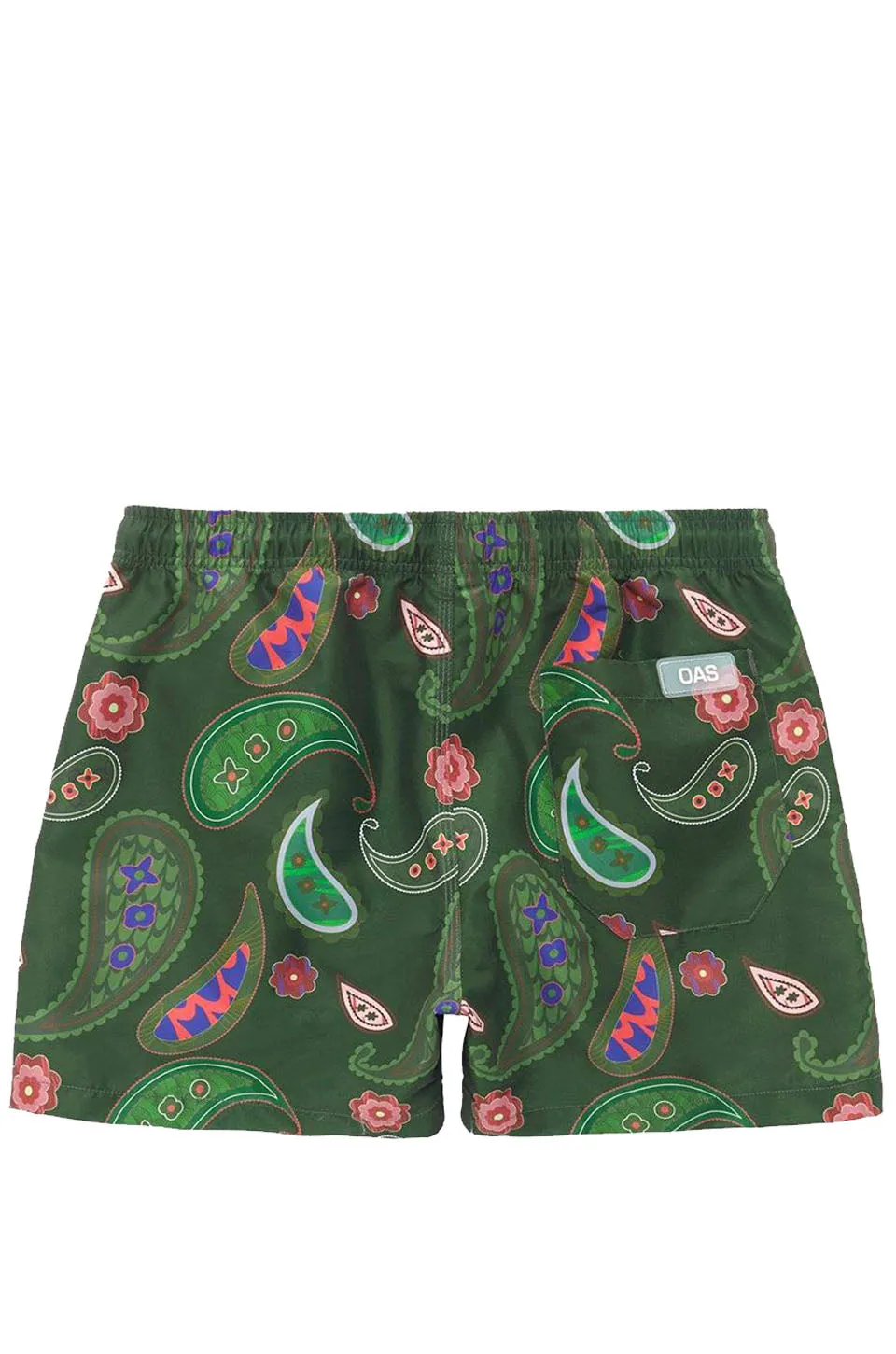 OAS Green Paisley Swim Trunks