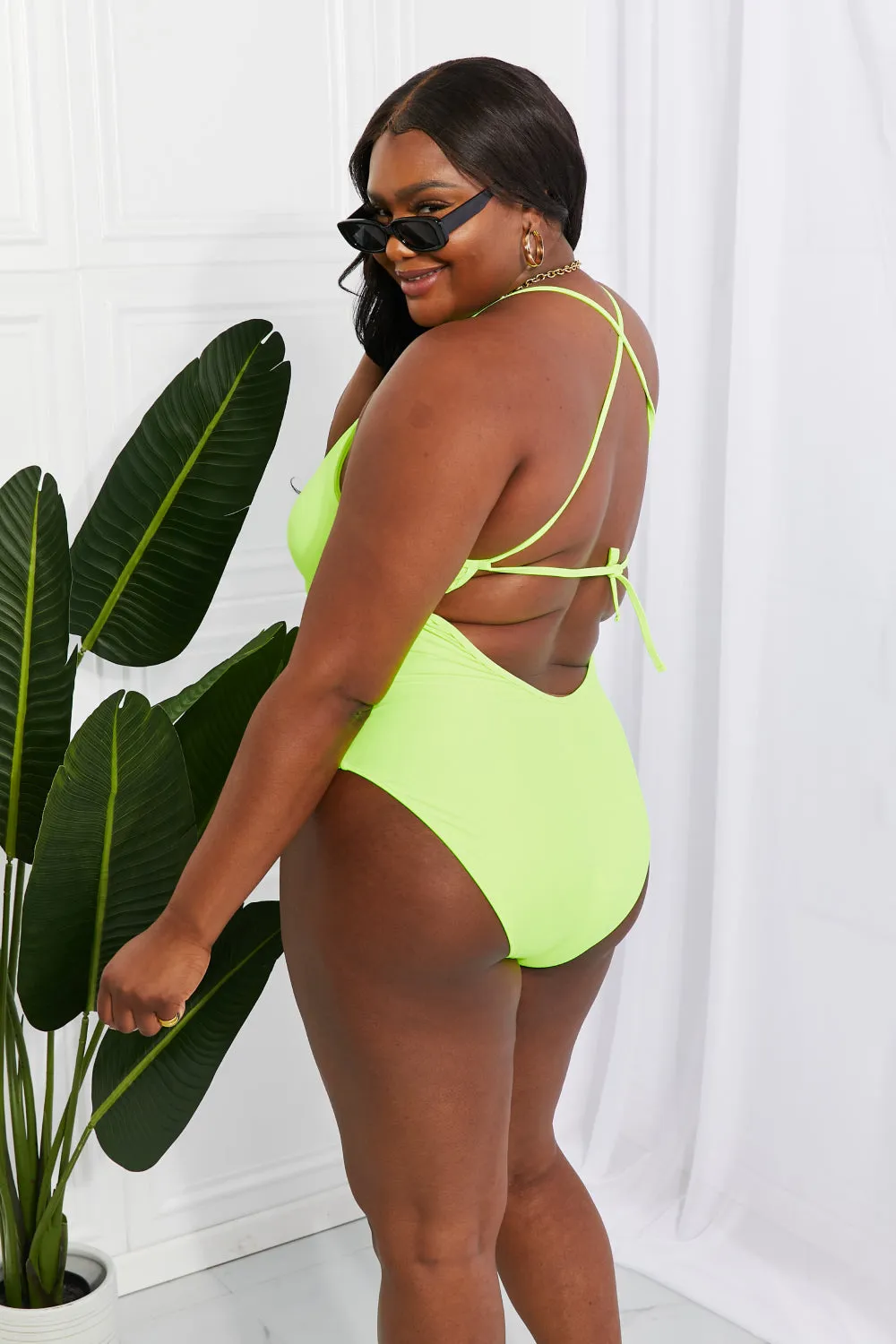 One-Piece Swimsuit in Lemon-Lime