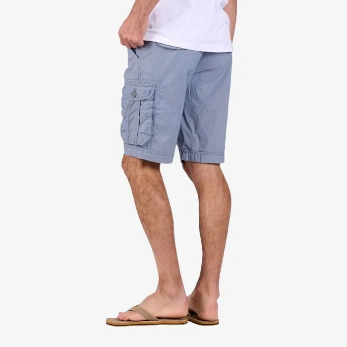 OXBOW Mens Orpek Bermuda Cotton Cargo Shorts with Belt