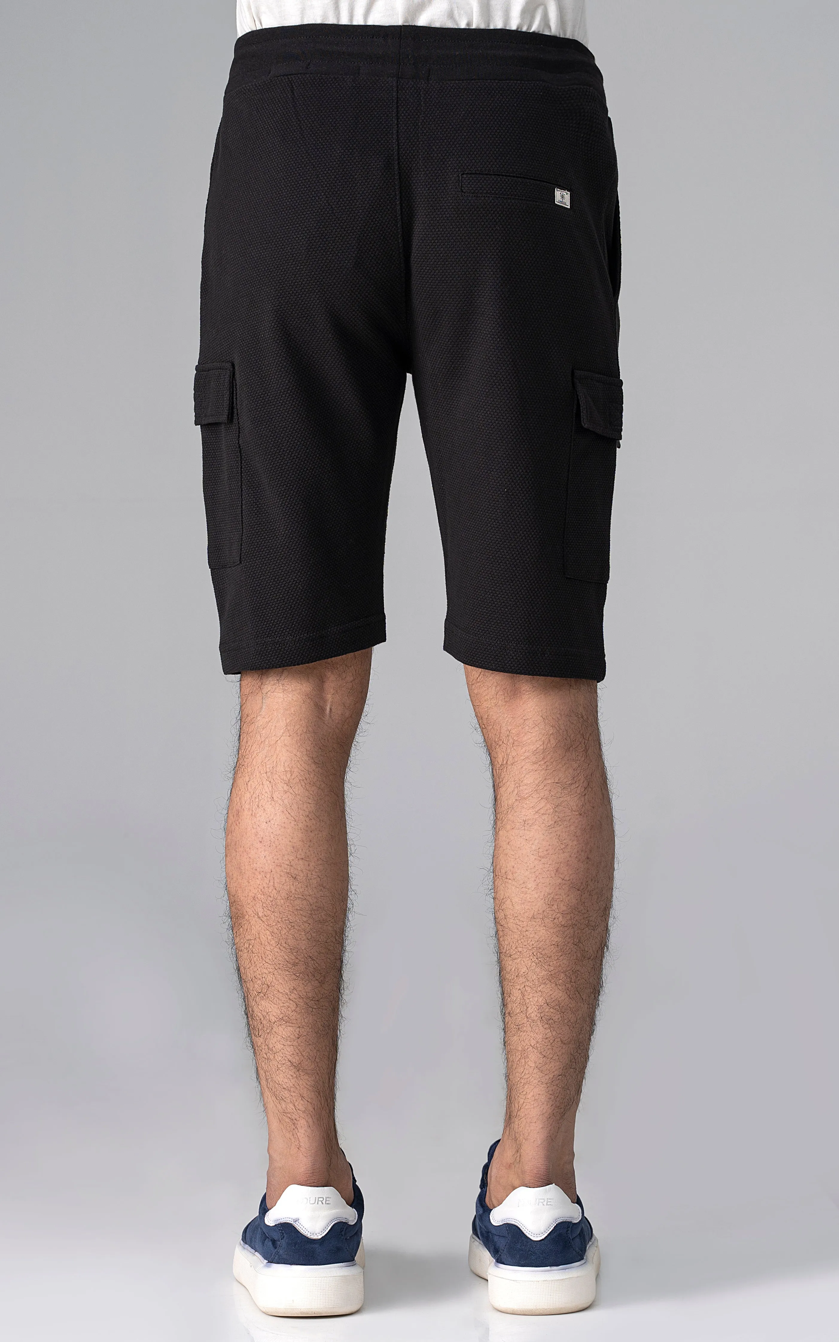 POPCORN CARGO SHORTS BLACK