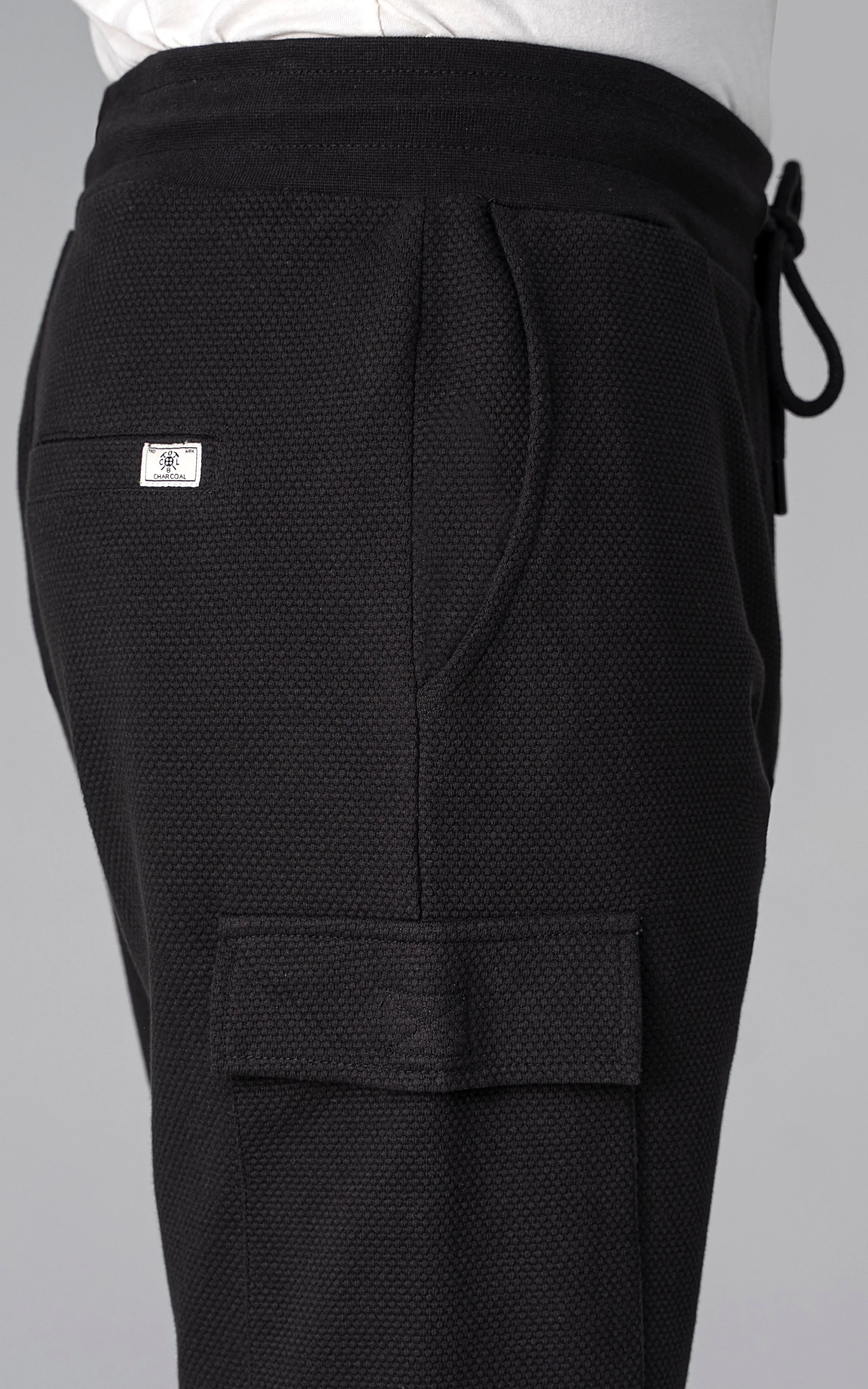 POPCORN CARGO SHORTS BLACK