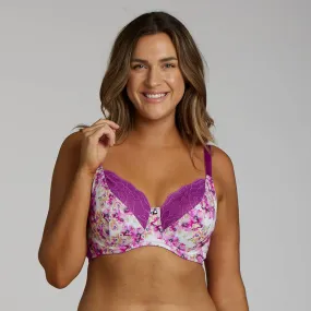 Print Full Cup Bra - Aster