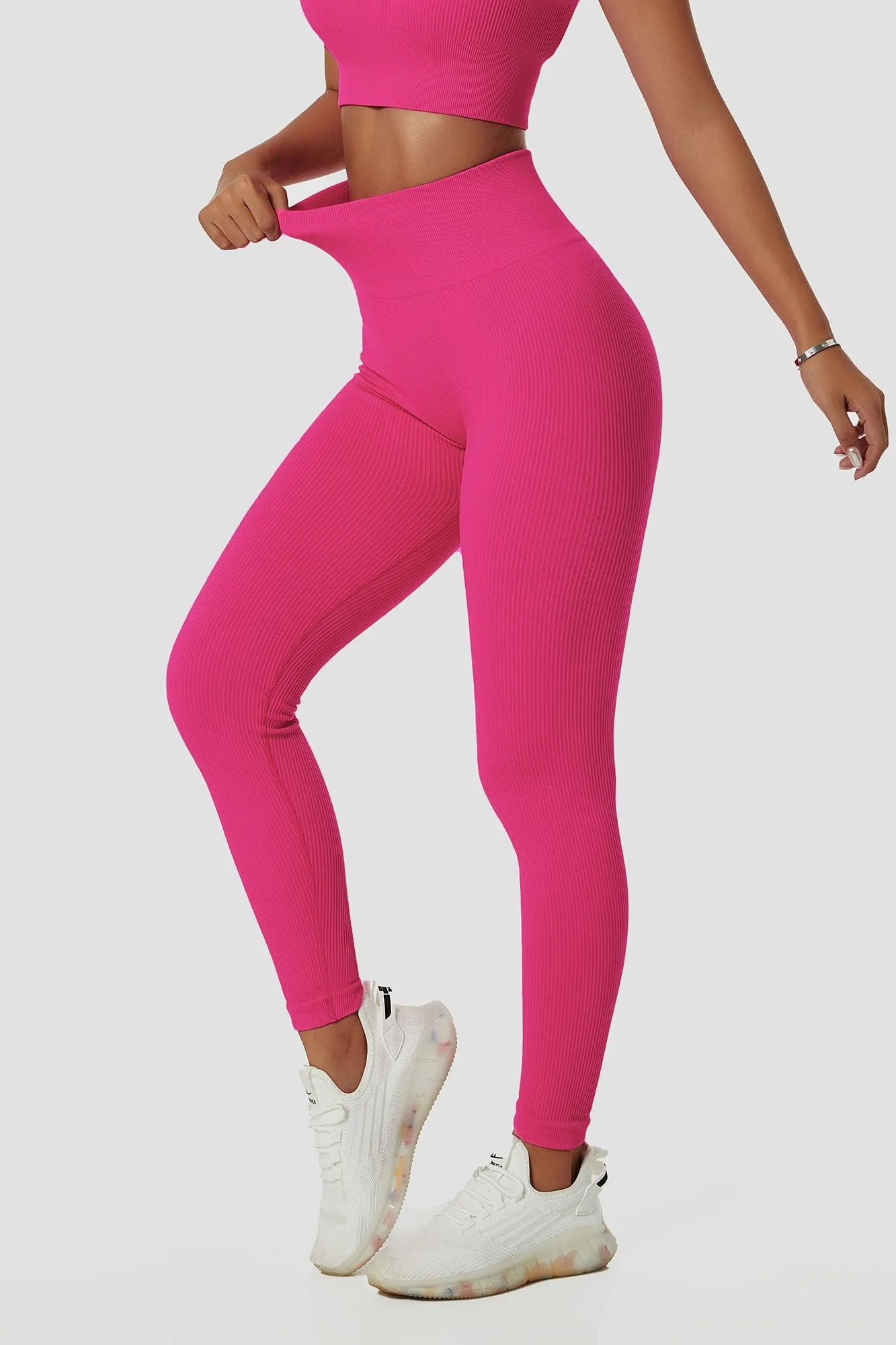 Ribbed Seamless Workout Leggings