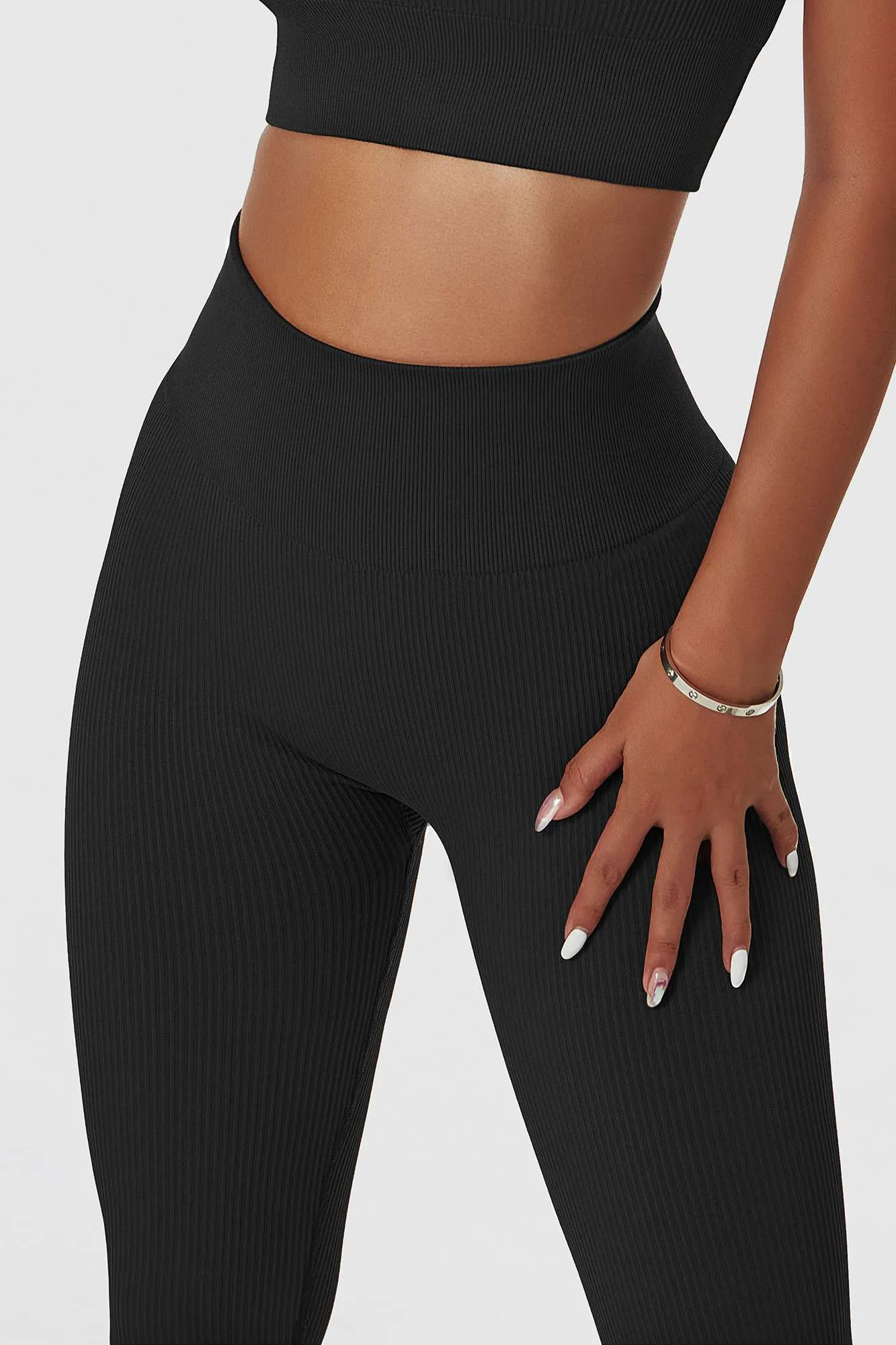 Ribbed Seamless Workout Leggings