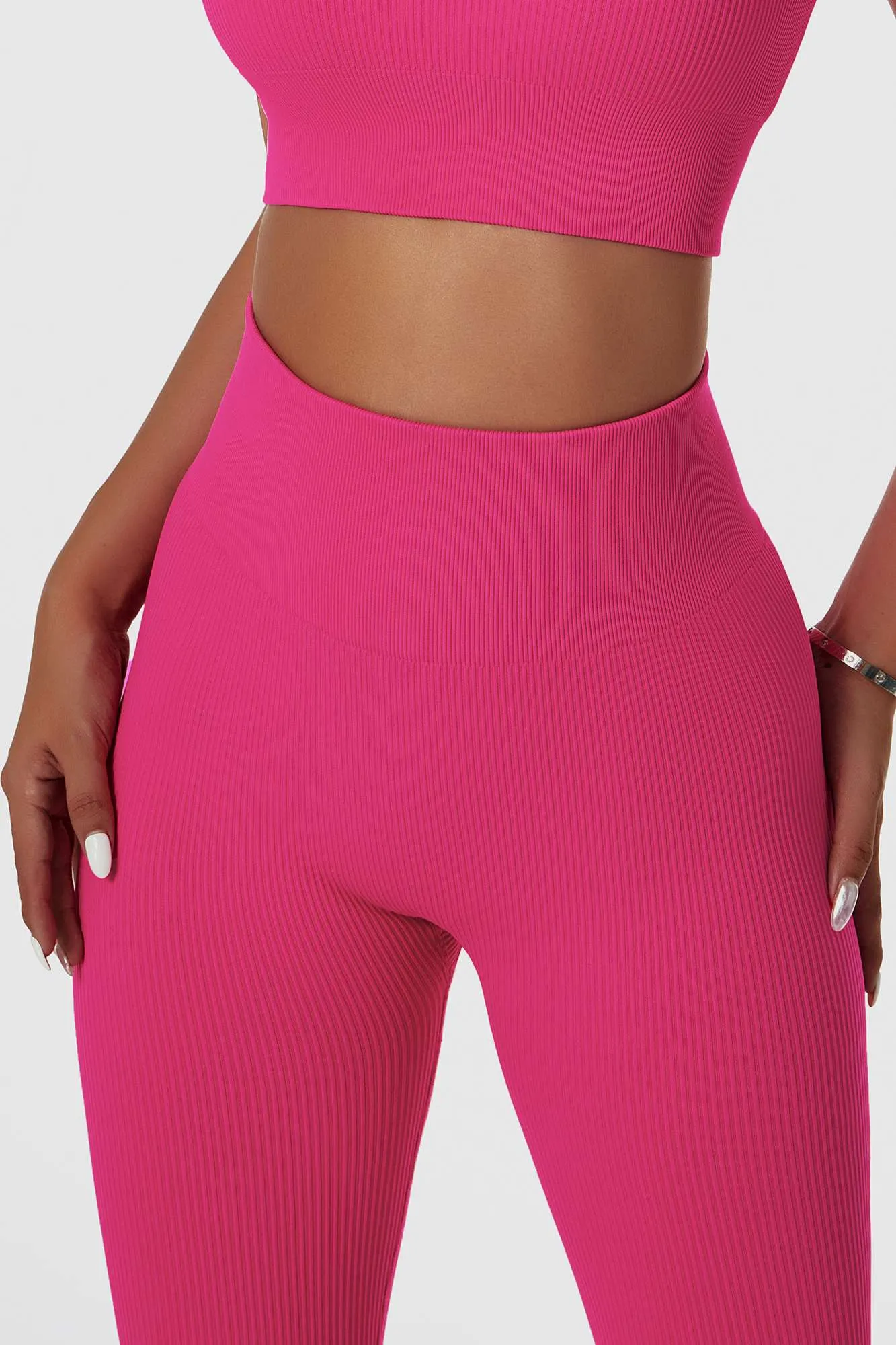 Ribbed Seamless Workout Leggings