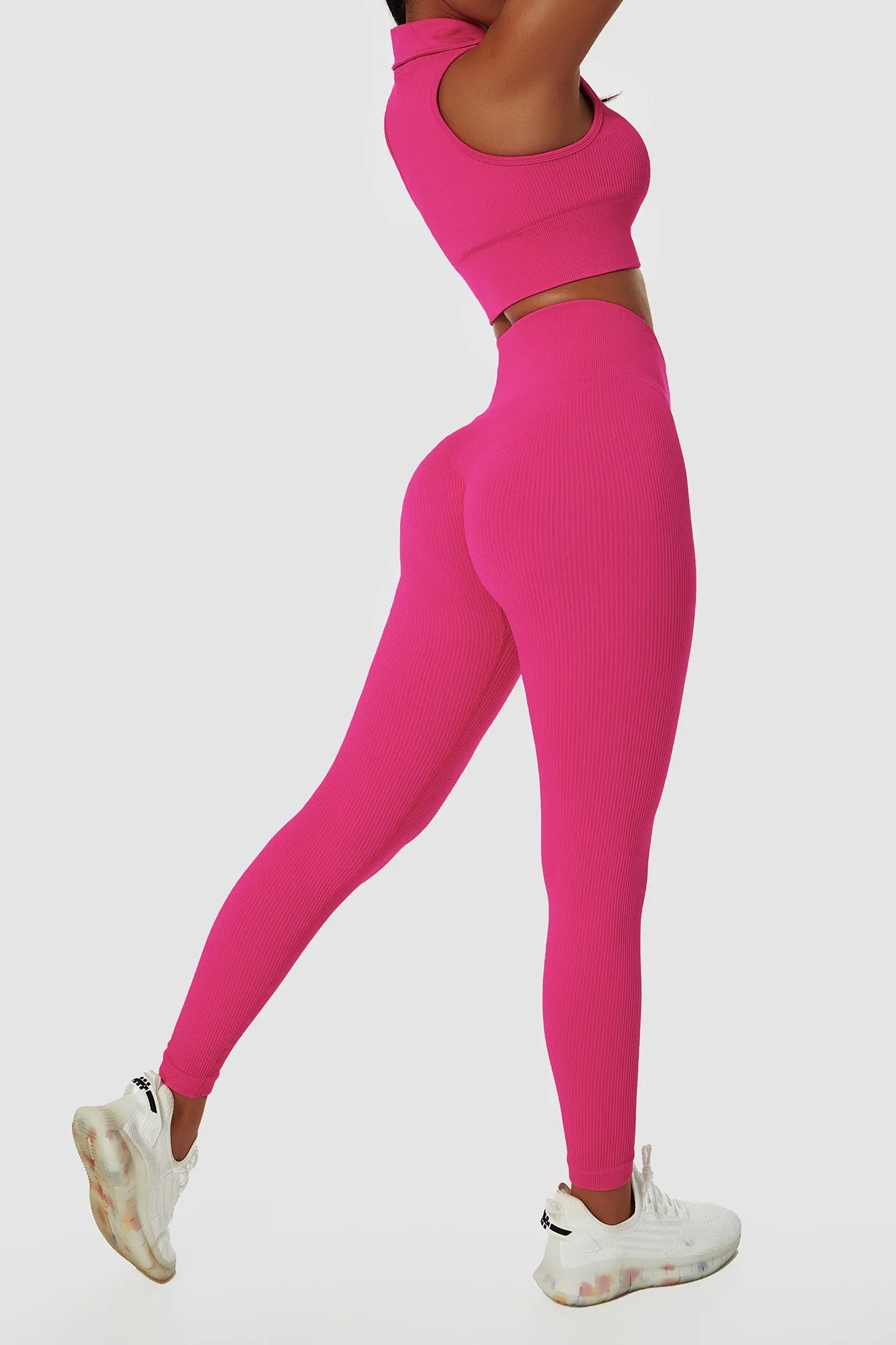 Ribbed Seamless Workout Leggings