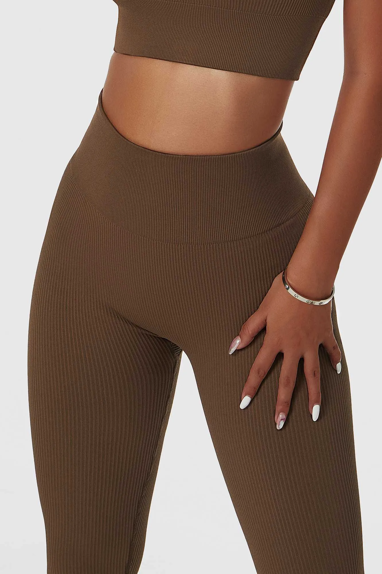 Ribbed Seamless Workout Leggings