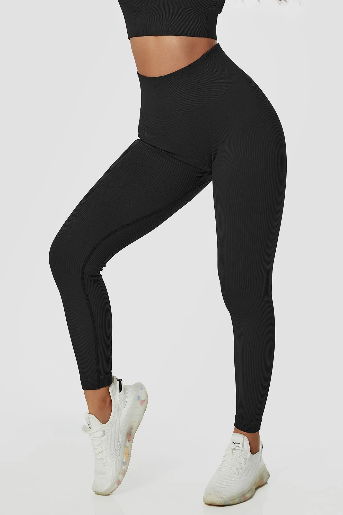 Ribbed Seamless Workout Leggings