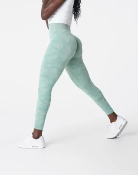 Sage Green Camo Seamless Leggings