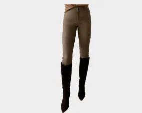 Sand Rust Subtle Metallic Vegan stretch jeans - The Milano