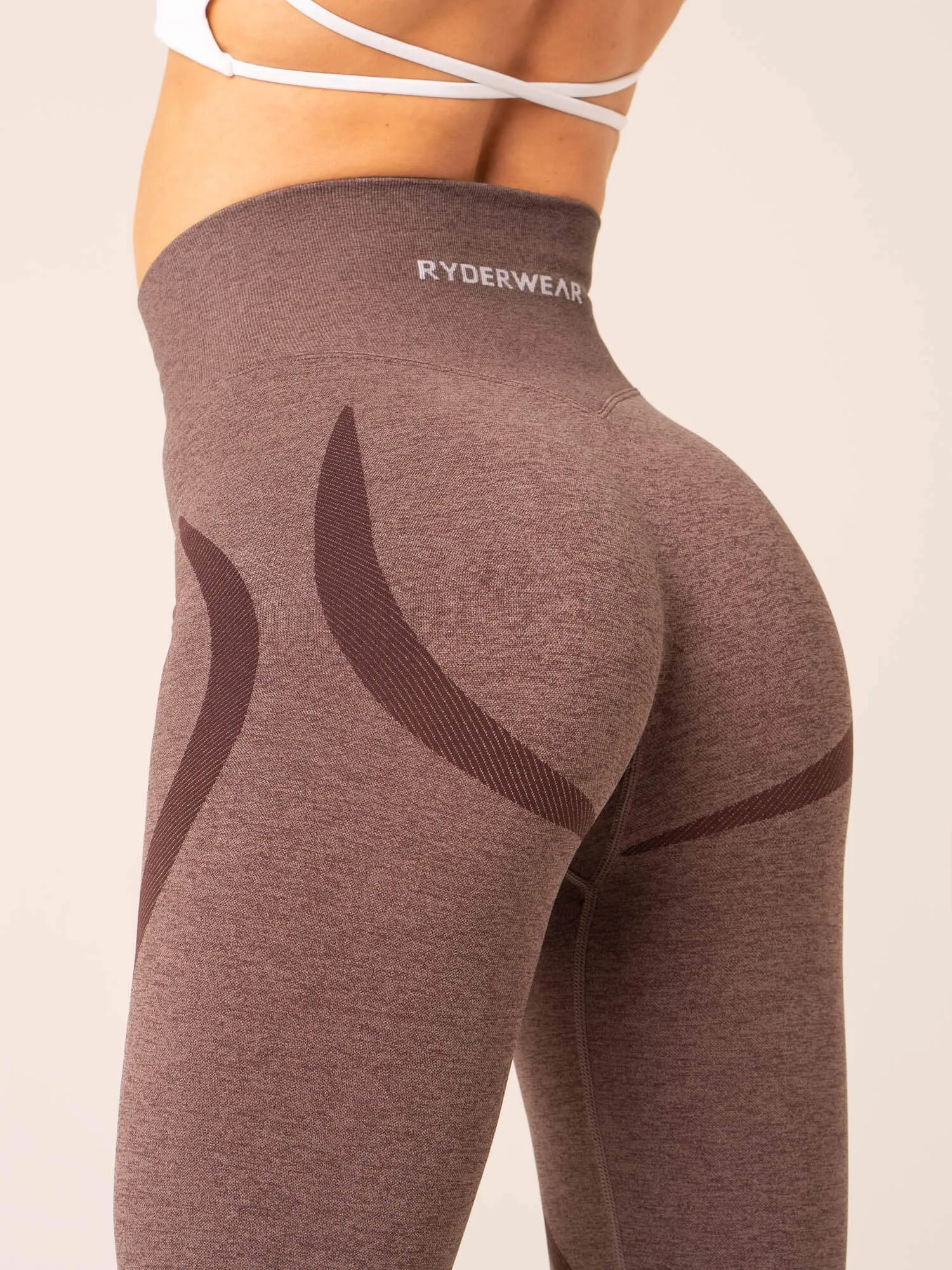 Sculpt Seamless Leggings - Chocolate Marl