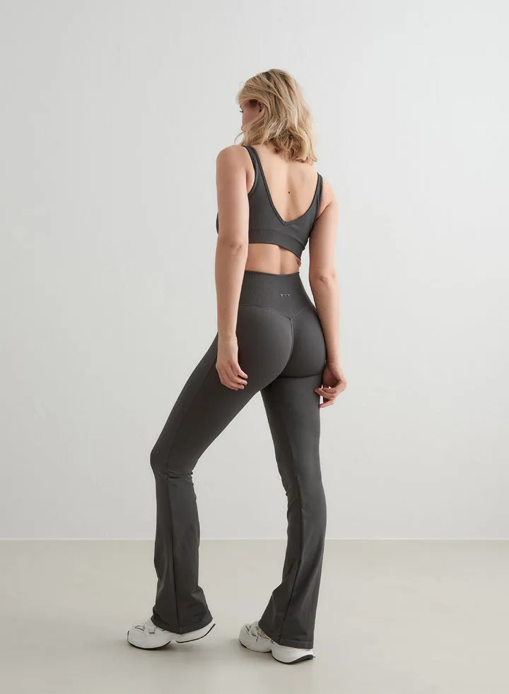 Shape Seamless Flare Tights | Shadow Grey