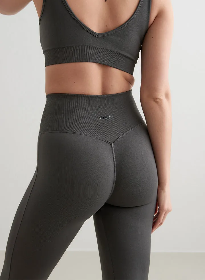 Shape Seamless Flare Tights | Shadow Grey