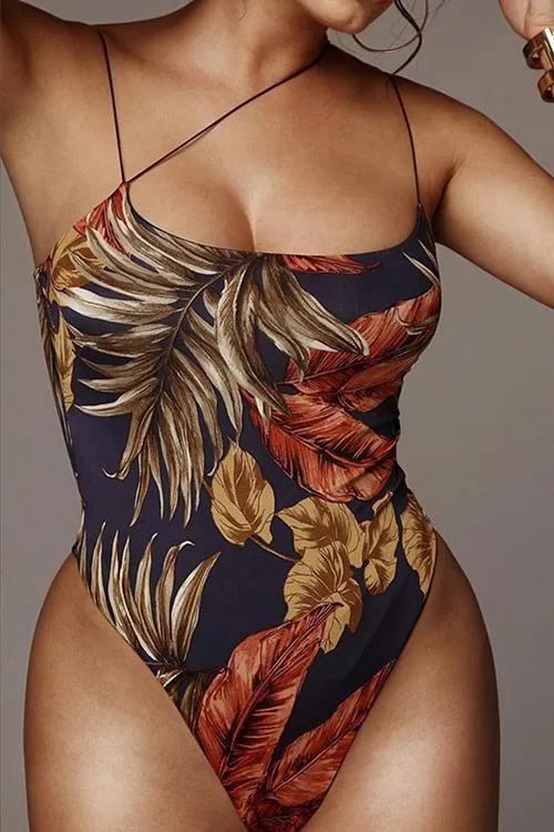 Solid One Piece Swimwear