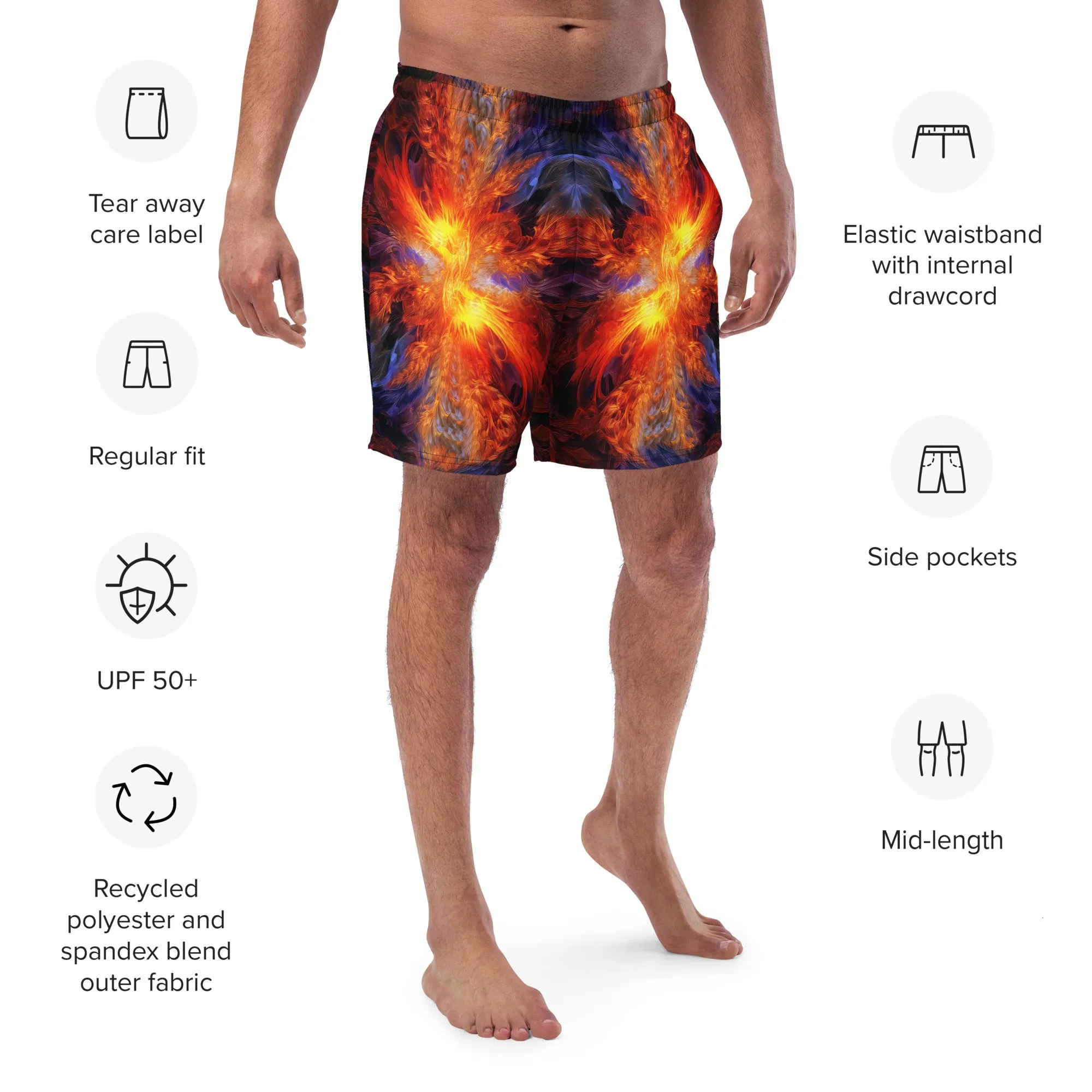 Swim Trunk Flames