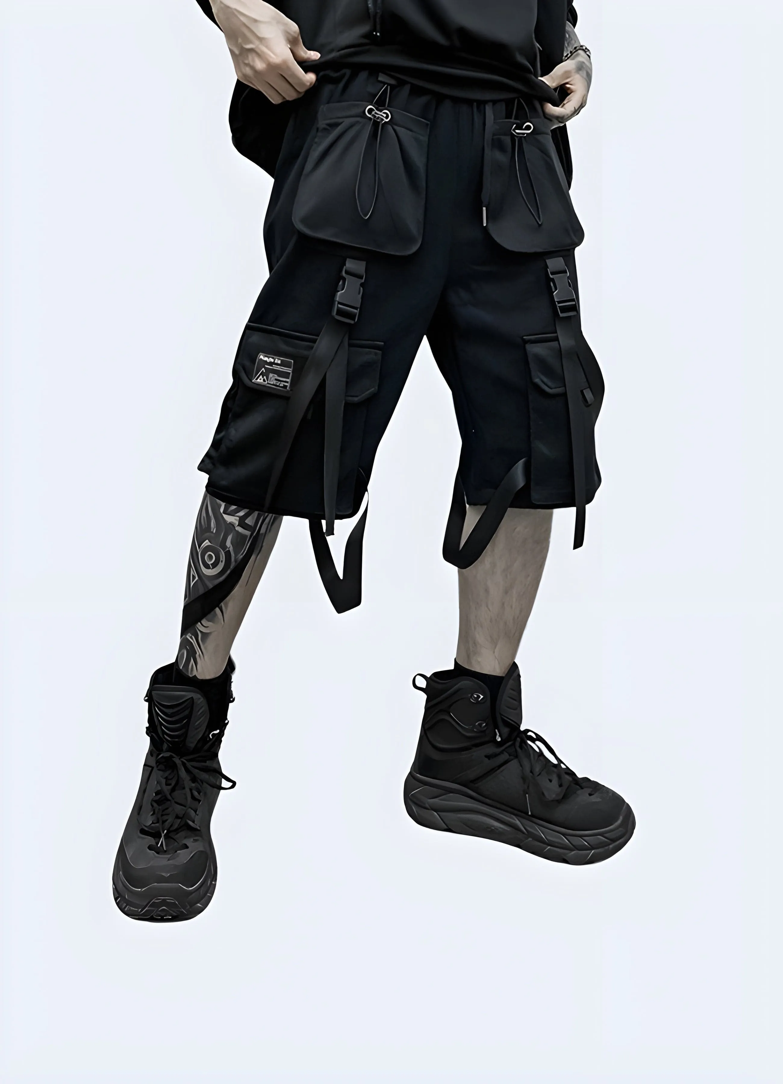 Techwear Cargo Shorts